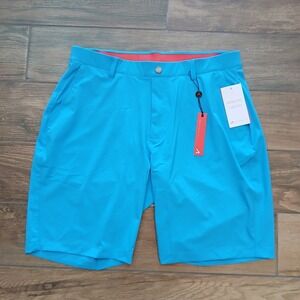 Redvanly Shorts Mens Large Ibiza Blue Hanover Golf Pullon Performance Stretch